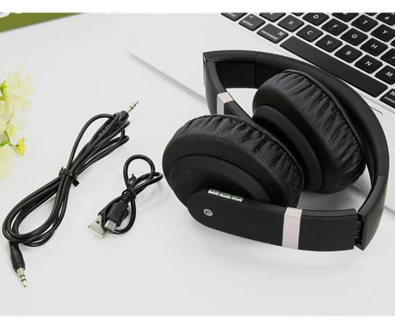 Накладні навушники XPRo Wireless Bluetooth SY BT1602 бездротові для комп'ютера чорні (24387-BT1602_367) | Зображення 4