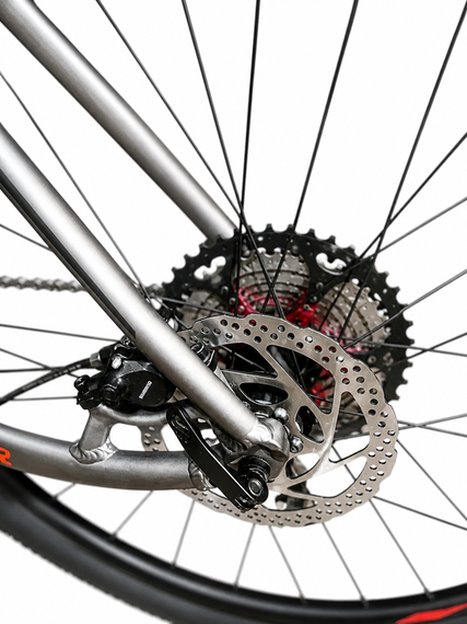Велосипед горный 29" Crosser Solo рама 21", 1x12 L-TWOO AX, гидравлика Shimano MT200, воздушная вилка Красный | Зображення 9