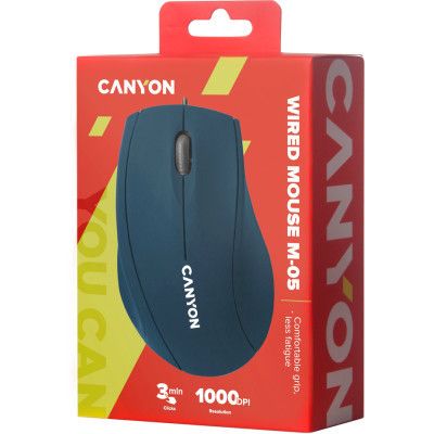Мышка Canyon M-05 USB Blue (CNE-CMS05BL) | Зображення 3
