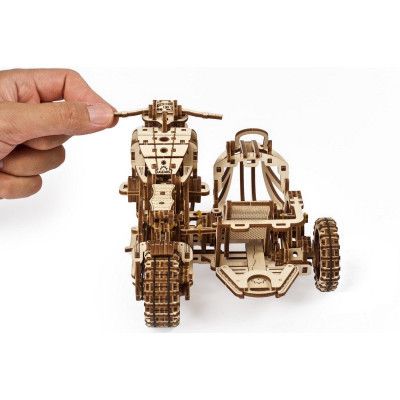 Конструктор Ugears Scrambler UGR-10 з мотоколяскою (70137) | Зображення 4