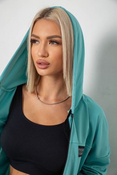 Спортивный костюм женский, цвет бирюзовый, 238R114 | Зображення 4