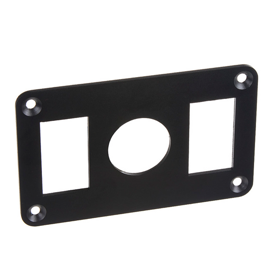 Тримач корпусу клавішного перемикача 3-х позиційний алюмінієвий анодований | Зображення 1