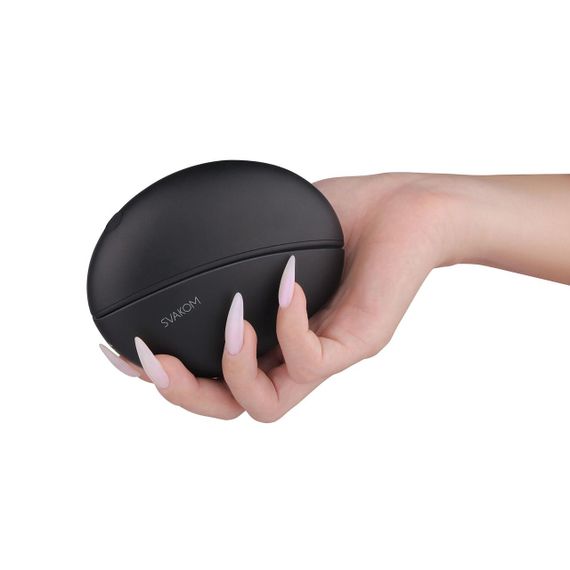 Вакуумний кліторальний смарт-стимулятор Svakom Pulse Galaxie Midnight Black, проєктор зоряного неба sexstyle | Зображення 12