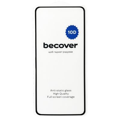Стекло защитное BeCover Motorola Moto G84 10D Black (712333) | Зображення 1