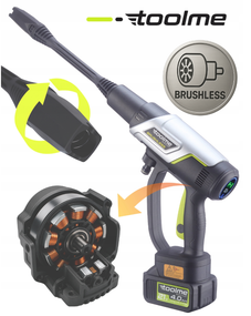Акумуляторна мийка високого тиску Toolme TM280 мобільна мийка для авто портативна мийка з піногенератором