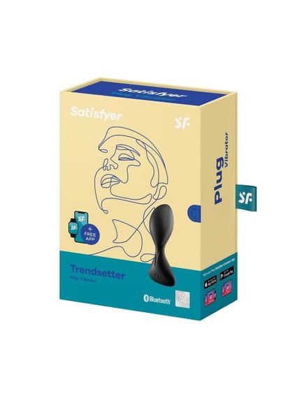 Анальна смарт-пробка з вібрацією Satisfyer Trendsetter, Чорний | Зображення 3