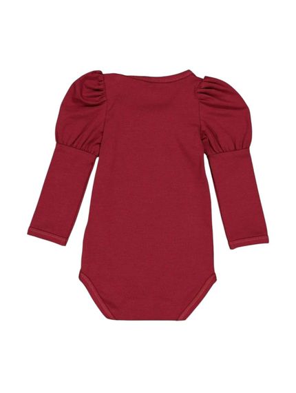 Дитяче боді для новонародженої дівчинки Green Cotton 74 см Бордовий (25111218) | Зображення 1