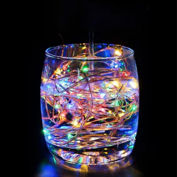 Гирлянда "Роса" 10м, на батарейках (3хАА), Royalstar, Разноцветный / Светодиодная новогодняя гирлянда | Зображення 1