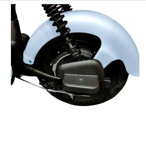 Електроскутер Crosser Mini LFP 450W 48V 15Ah, LiFePO4 акумулятор, до 50 км пробіг, електровелосипед 2 місця Сірий | Зображення 5