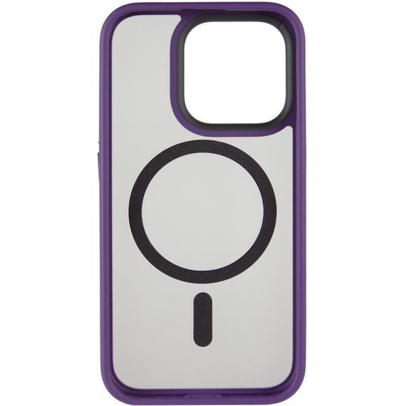 TPU+PC чехол Metal Buttons with MagSafe для Apple iPhone 16 Pro Max (6.9") Темно-Фиолетовый | Зображення 2