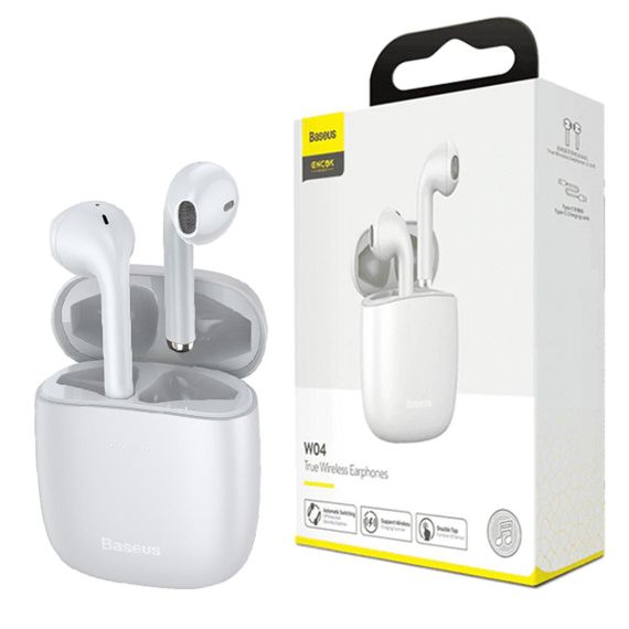 Бездротові навушники Baseus Encok True Wireless Earphones W04 White | Зображення 1