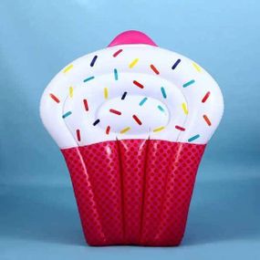 Матрас надувной "Торт" 150x120x20 Розовый