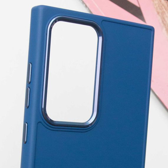TPU чехол Bonbon Metal Style для Samsung Galaxy S23 Ultra Синий / Denim Blue | Зображення 4