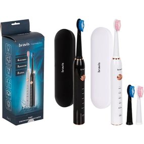 Набір електричних зубних щіток Bravis Travel Family 5 в 1 (XM-801White + XM-801Black)