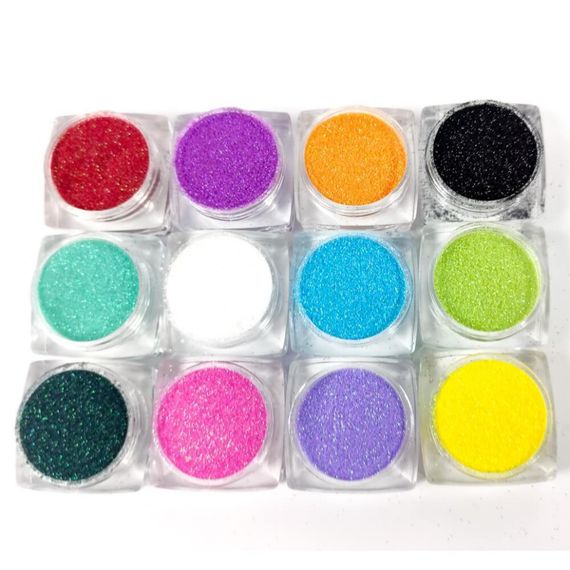 Набір гліттеру для біо-тату "№3 райдужний ірис" gliset-3 | Зображення 3