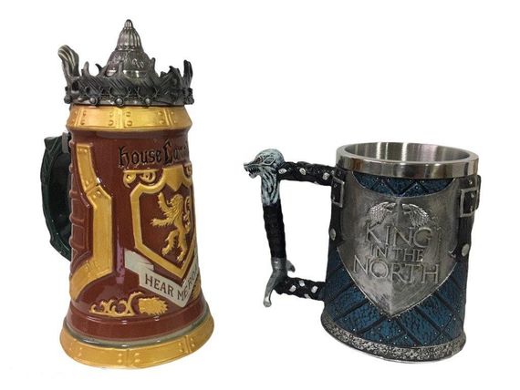 Подарунковий набір Кухоль Game Of Thrones House Lannister і Кухоль King In The North Targaryen 3D Король Півночі | Зображення 1