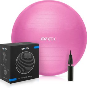 Фитбол Gymtek Queenfit 65см розовый + насос