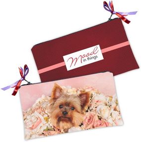 Косметичка женская Йоркширский терьер 20х12 см (K_KC002)