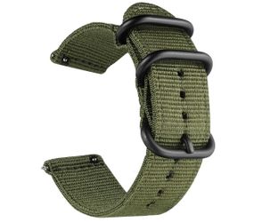 Нейлоновый ремешок Primo Traveller для часов Garmin Vivoactive 4 - Army Green