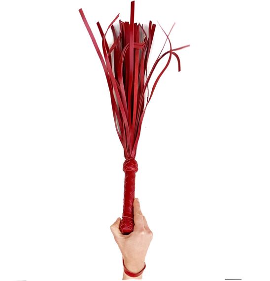 Флоггер маленький / мартинет, 30 хвостов по 35 см Art of Sex - Flogger Martinet, Красный | Зображення 2
