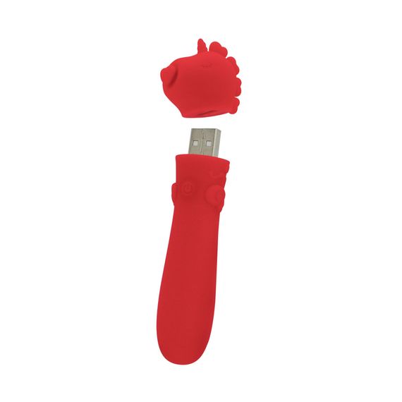 Вібратор-єдиноріжка Unihorn USB Bullet – Cupid's Beau, віброкуля, USB-зарядка, 10 режимів | Зображення 1