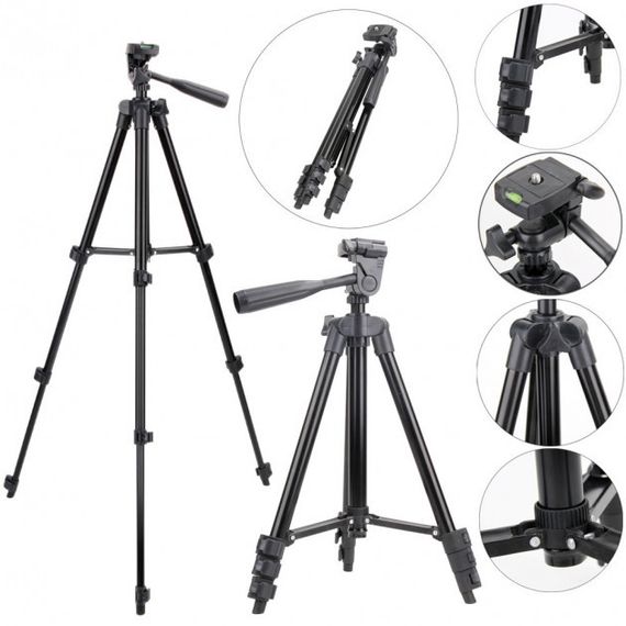 Стійка для відеокамери Tripod, Тринога для фото, Підлоговий штатив для зйомки Штатив камери TZ-74 | Зображення 1