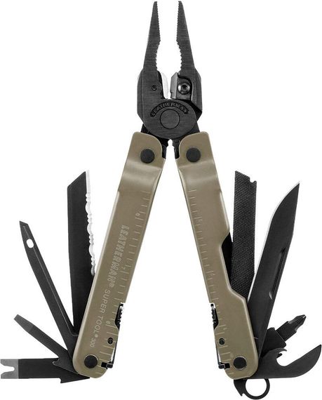 Мультитул Leatherman Super Tool 300М BLACK/COYOTE. Чехол MOLLE Мультитул Туристический мультитул