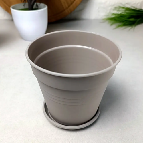Вазон Глорія з підставкою 14,5*14см какао Алеана | Зображення 1