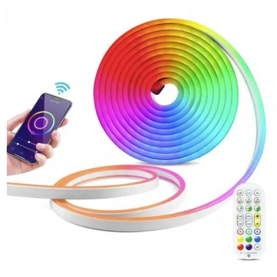Стрічка-шланг LED (неон) (SFK-11) (APP, Bluetooth, USB, 5 м), Розумна гнучка неонова стрічка | Зображення 2
