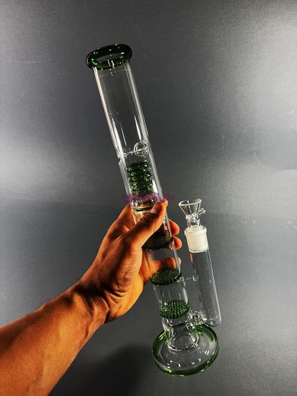 Стеклянная трубка Triple 2 Green