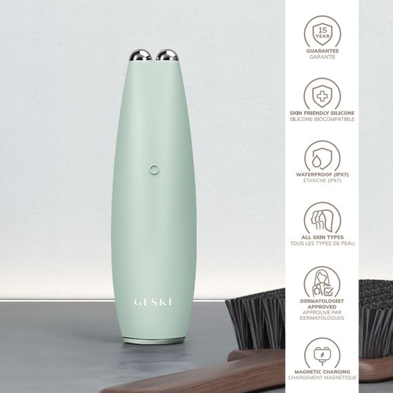 Мікрострумова ручка для підтяжки шкіри обличчя GESKE MicroCurrent Face-Lift Pen 6в1 green | Зображення 2