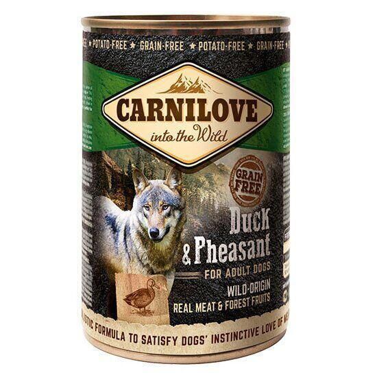 Вологий корм для собак Carnilove Duck & Pheasant 400 г (качка та фазан)