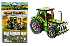 Конструктор дерев'яний Puz-00960 "Turbo Tractor" в кульку PuzzleOK