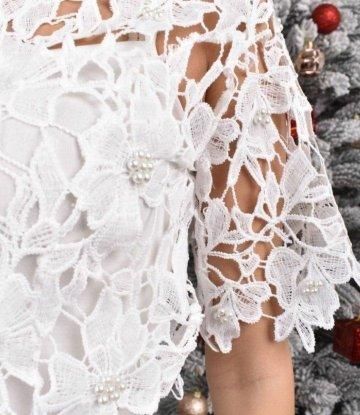 Блуза з шлейфом М&M білий розмір М (213846) | Зображення 2