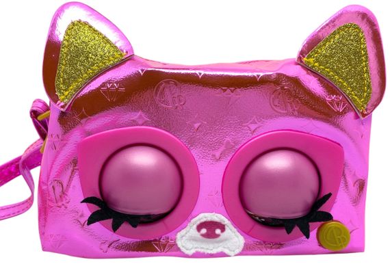 Сумочка Purse Pets щеня Flashy Franchie моргають очі видає звуки та мелодії рожева блискуча | Зображення 2