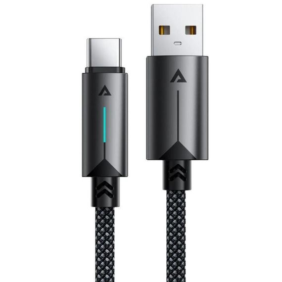Дата кабель Acefast C19-04 USB to Type-C 3A (1.2m) Black