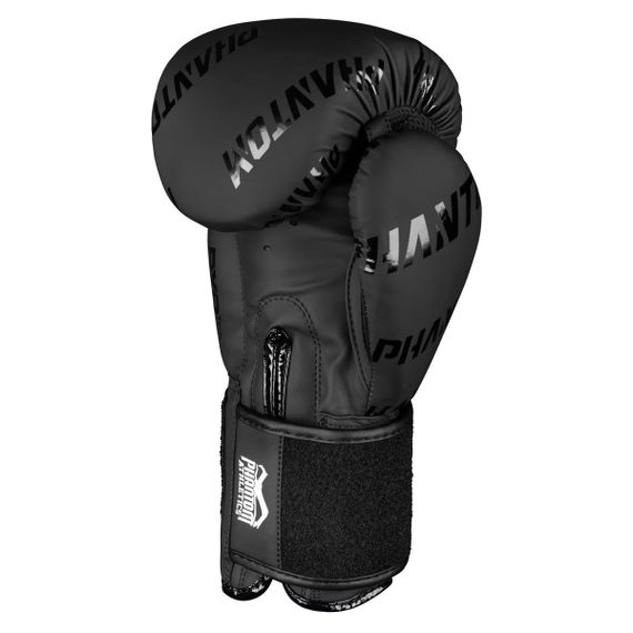 Боксерські рукавиці Phantom APEX Velcro Black 12 унцій (Бинти 4м. в подарунок) | Зображення 3