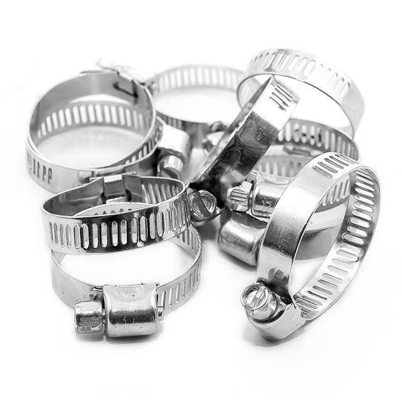 Хомут сталевий оцинкований 8 мм, D 18-32 мм INTERTOOL TC-0018 | Зображення 1