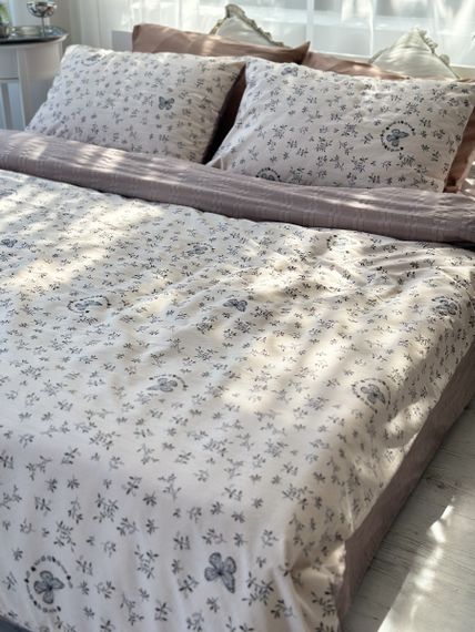 Постельное белье евро Dushka Home Муслин 41035 200х220 см | Зображення 2