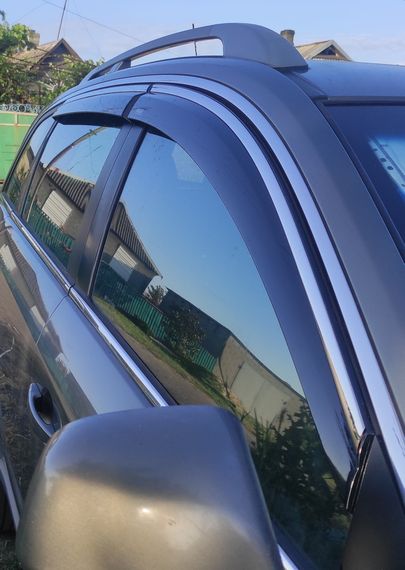 Вітровики з хромом (4 шт, Niken) для Opel Antara 2007-2024 рр | Зображення 1