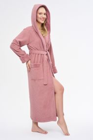 Жіночий халат Nusa 3879 пудровий M