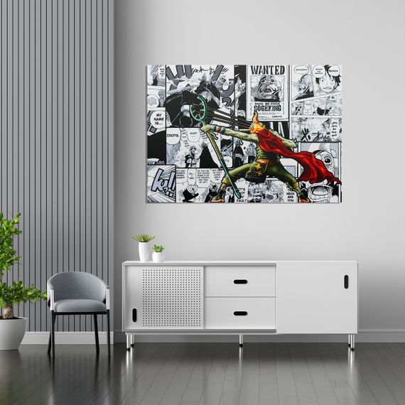 Плакат-постер з принтом Кавун One Piece Ван-Піс Sogeking Согекінг Плакат комікс А1 ПЛ000695(A1)