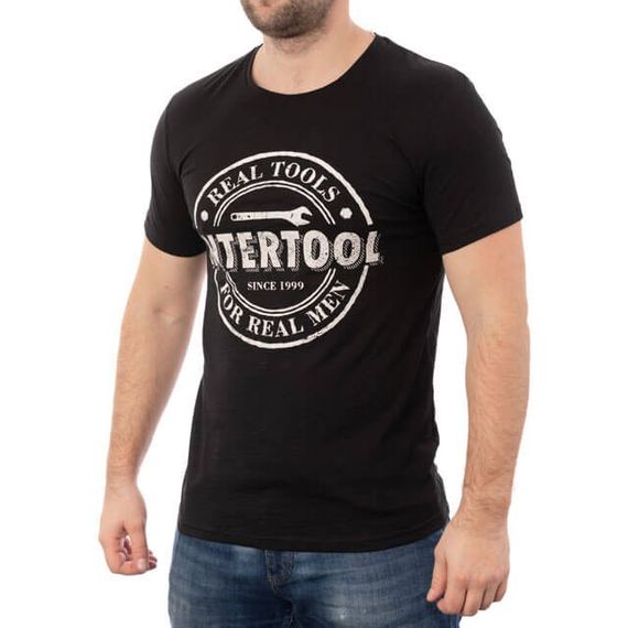 Футболка чорна, 100% бавовна, S INTERTOOL SP-2201 | Зображення 1