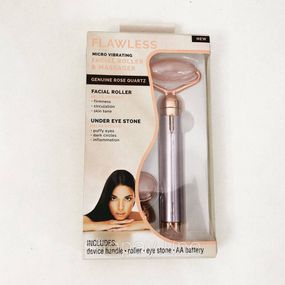 Масажер ролик електричний для особи Facial Roller Massager. Колір бежевий NX-65