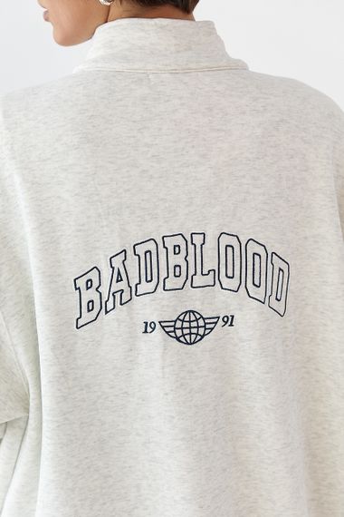 Зимовий спортивний костюм з написами - світло-сірий цвет, S/M (є розміри) | Зображення 3