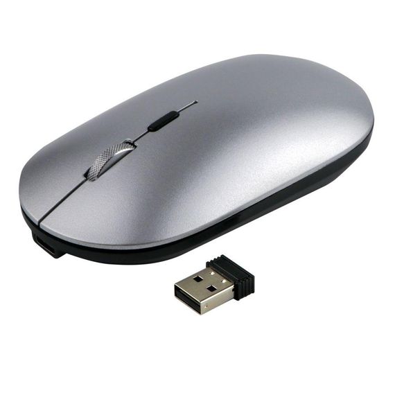 Бездротова Миша TWolf X2 Rechargeable 2.4G Колір Срiбло | Зображення 6