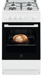 Плита Electrolux RKG500004W газова шириною 50 см, білий (RKG500004W)