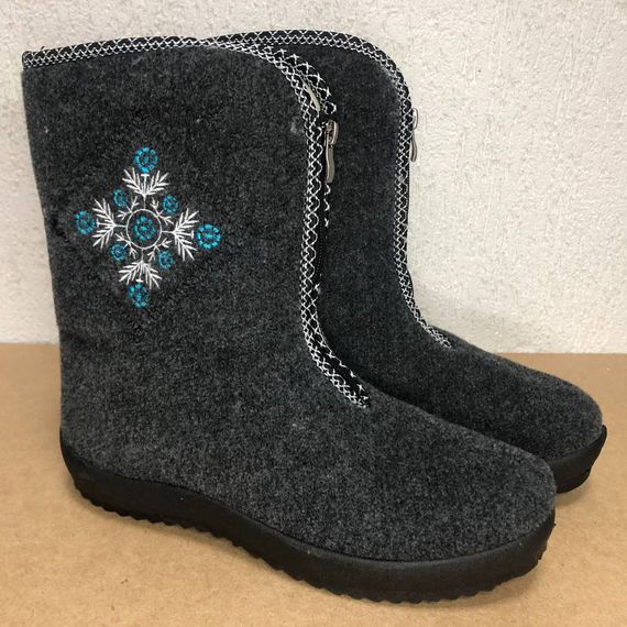 Бабуші жіночі домашні, Жіночі зимові черевики з повсті Калоші утеплені ева YG-58 | Зображення 1