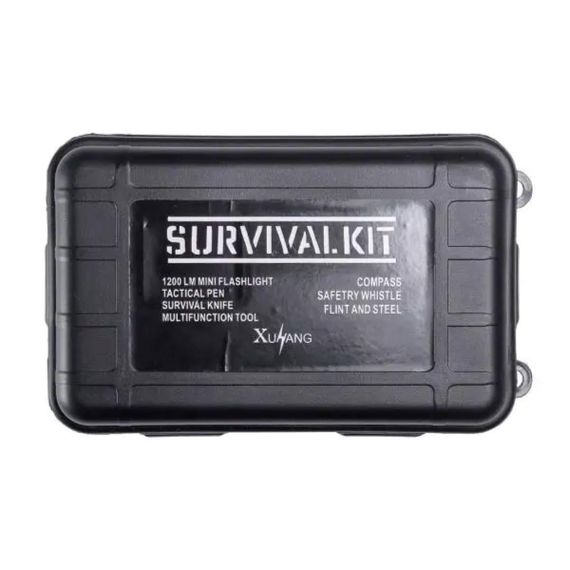 Туристичний набір для виживання в пластиковому чохлі 18х11х5 см похідний набір інструментів для кемпінгу Lugi HP-D-1 | Зображення 3