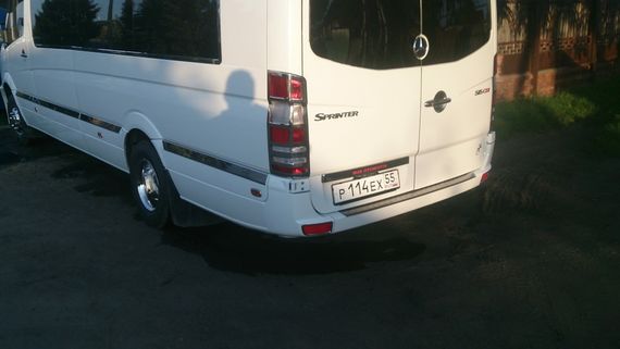Молдинги на дверь (нерж.) Средняя. Carmos - Турецкая сталь для Volkswagen Crafter 2006-2017 гг | Зображення 6